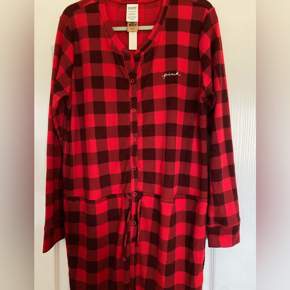 Victorias Secret PINK drawstring thermal onesie